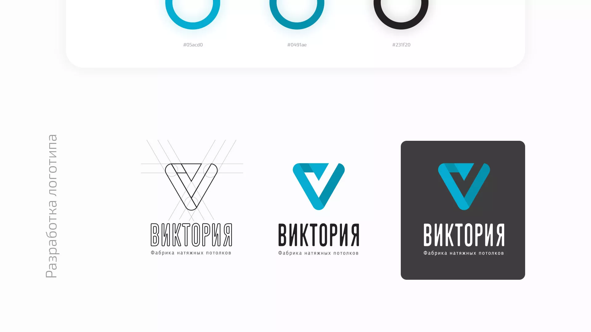 Разработка фирменного стиля компании по продаже и установке натяжных потолков в Поворино