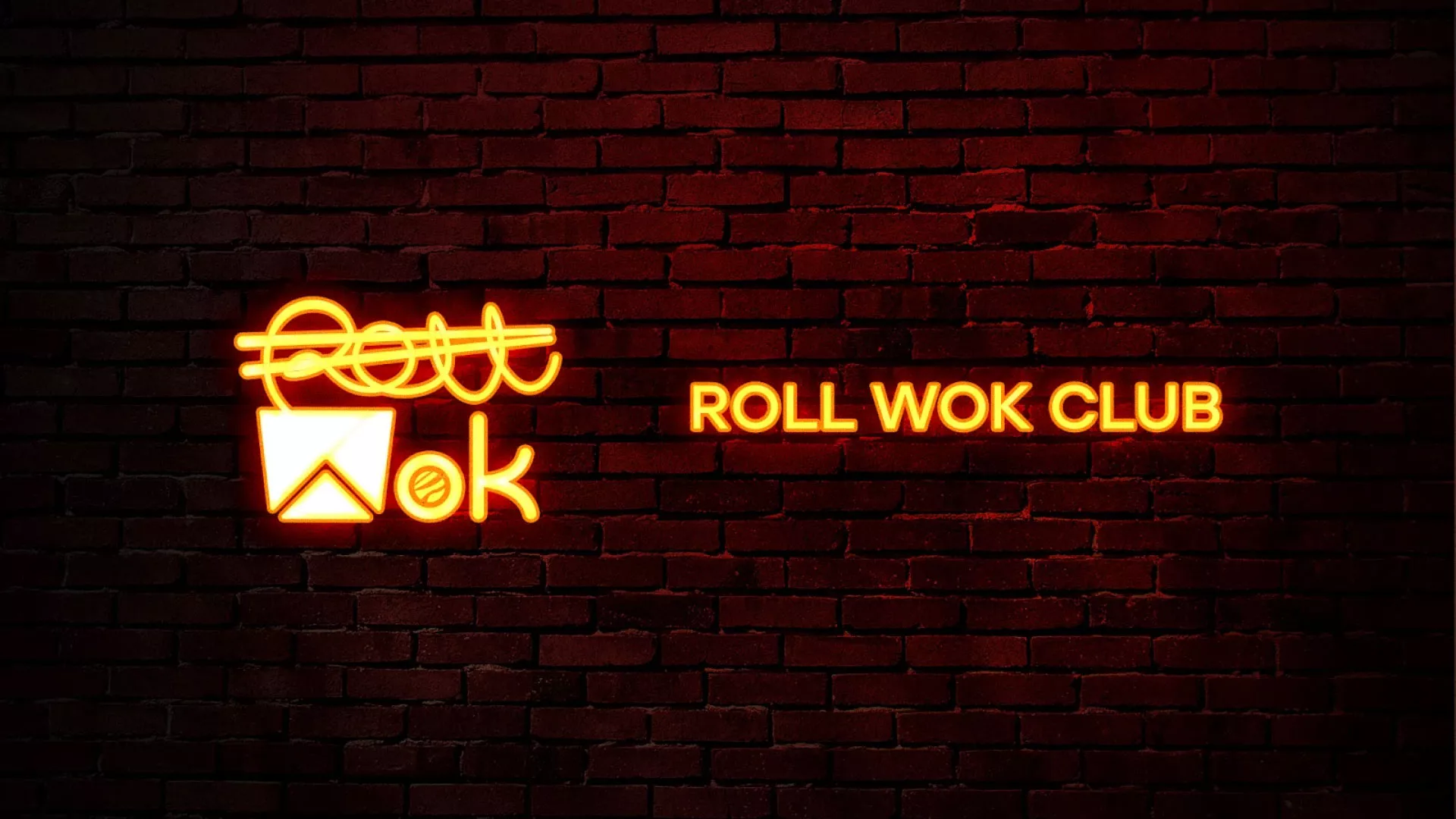 Разработка интерьерной вывески суши-бара «Roll Wok Club» в Поворино